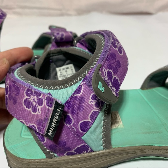 Merrell Womens Surf Strap Sandal 2.0 Floral purple Size US 6 meduim - Picture 9 of 12